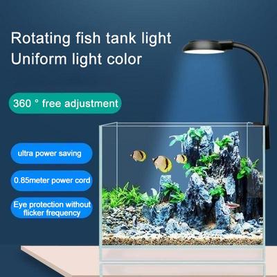 Adjustable Fish Tank Light Aquarium Landscaping Lights 360 Degree Adjustable Simple Operation Waterproof Universal Tube Clip Fish Tanks Lamp