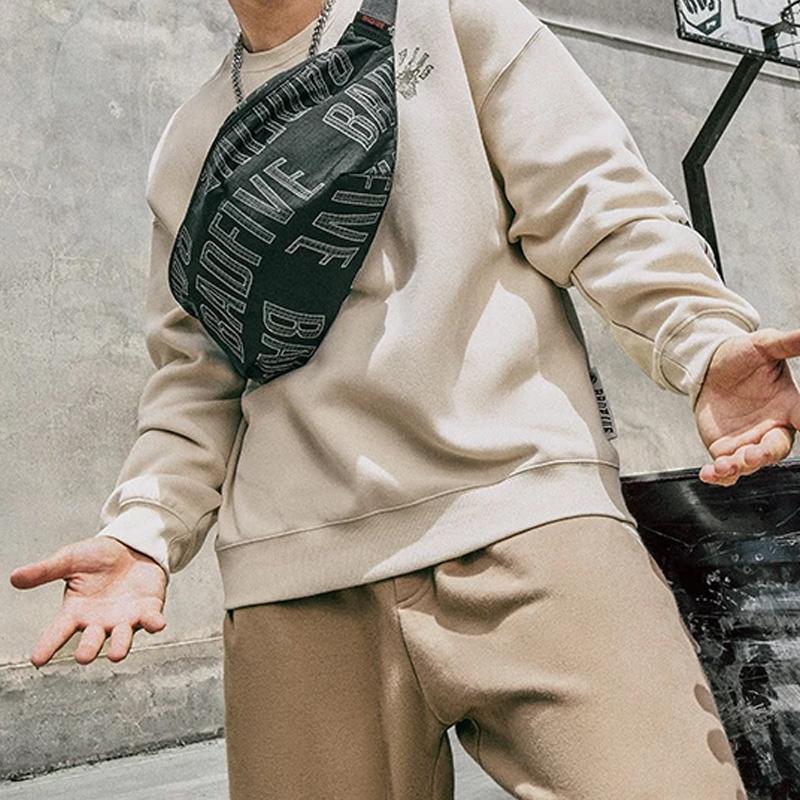 New LiNing Polyester One Shoulder Crossbody Sling Bags Regular Unisex Black Jacquard ABDT283-3