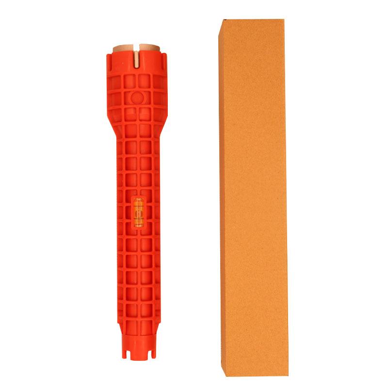 

Ключ для раковины 14 в 1 Многофункциональный трубный ключ Нескользящая рукоятка Двусторонний ключ Для ремонта водопроводных труб кухни и ванной