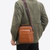 2025 Vintage Men Shoulder Crossbody Bags PU Leather Waterproof Tote Bags Waterproof Travel Commuting Handbags