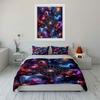 Astrology Galaxy Art Set Bedding Set with 1 Duvet Cover 2 Pillowcases Single Double King Queen, Gift