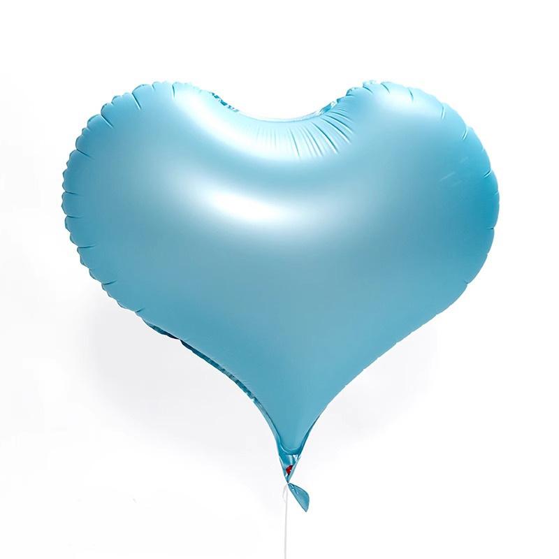 22 Inch Peach Heart Nylon Matte Valentine'S Day Wedding Birthday Party Aluminum Film Balloon Heart-Shaped Love Floating Air Ball