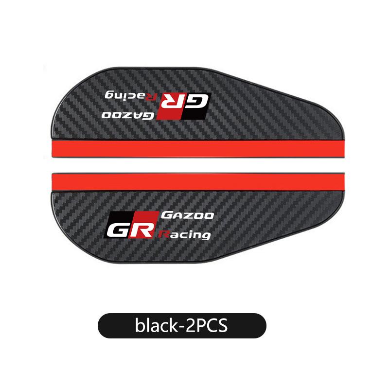 2PCS Car Rearview Mirror Rain Eyebrow Sticker Auto Accessories For Toyota Camry Highlander C-HR Hilux Vios Rav4 Prius Yaris TRD