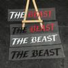 2pcs THE BEAST Motorcycle Stickers Waterproof for Motorcycle Helmet Fairing Fuel Tank Car Window Scooters Universal Vinyl Decals