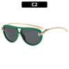 New fashion double beam toad glasses advanced sense rope knot women's personality design glasses European and American catwalk street sunglasses