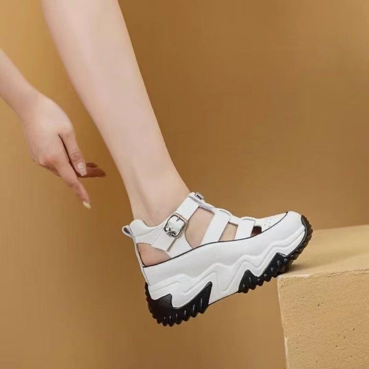 Hollow platform sandals summer new small breathable casual
