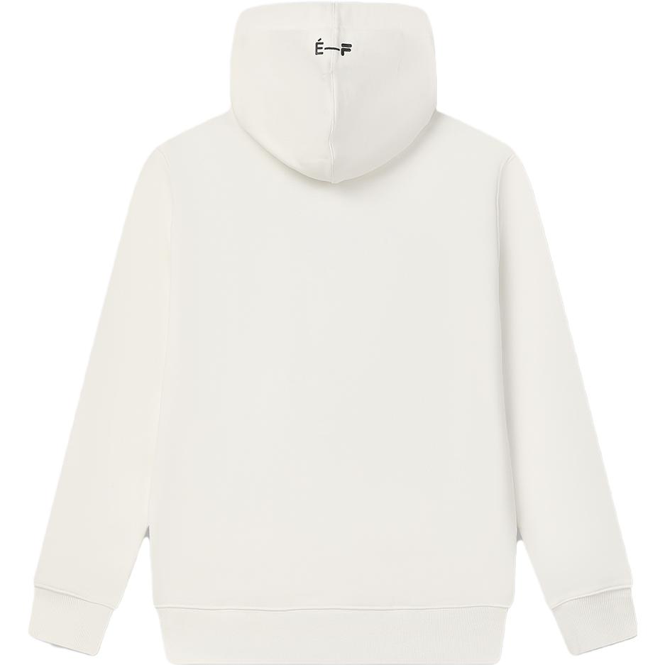 FILA X Études 2023 Winter New American Vintage Knitted Hoodie Pure Cotton Comfortable Sweatshirt Men tops Coconut-White F11M346205F-IV