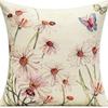Plant and Flower Print Pillow Case Car Home Sofa Living Room Linen Pillow Cushion Nordic Style