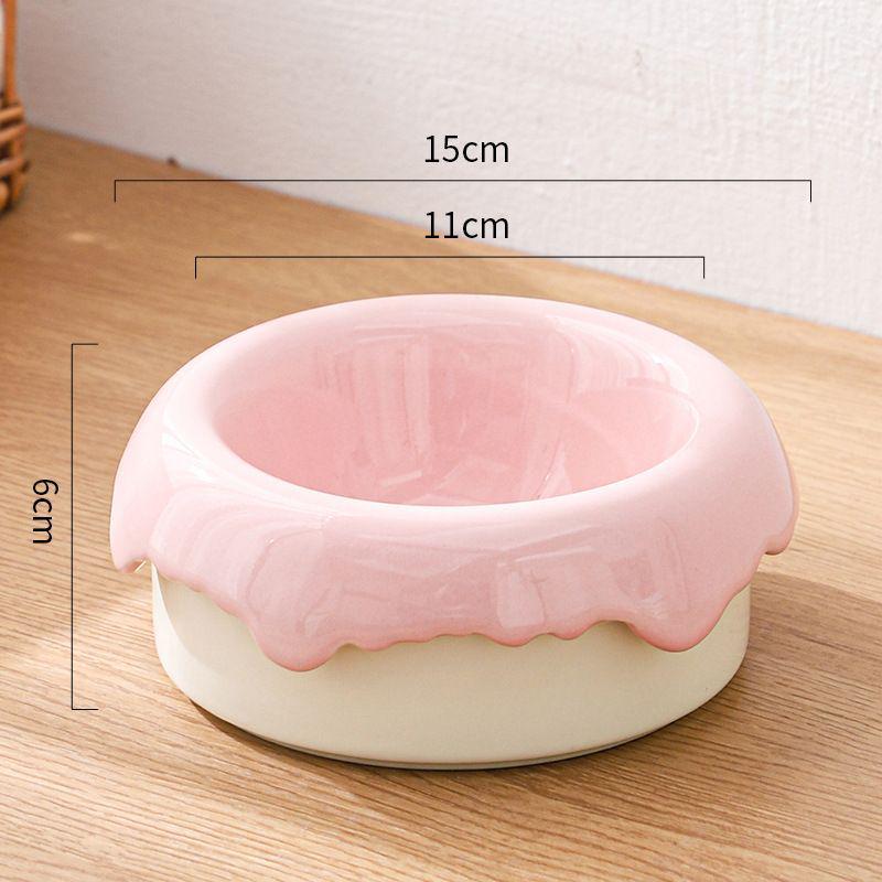 Ceramic Cat & Dog Anti-Tip Food Bowl With High-Leg Design