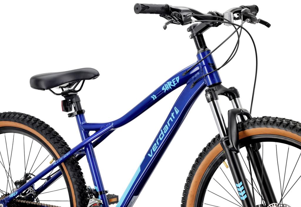 Mountain Bike Mtb 27.5 Inch 21 Speeds For Communion Aluminum Lightweight Shock Absorber Disc Brakes Shimano Frame M 17 Inch Verdant Shred Blue