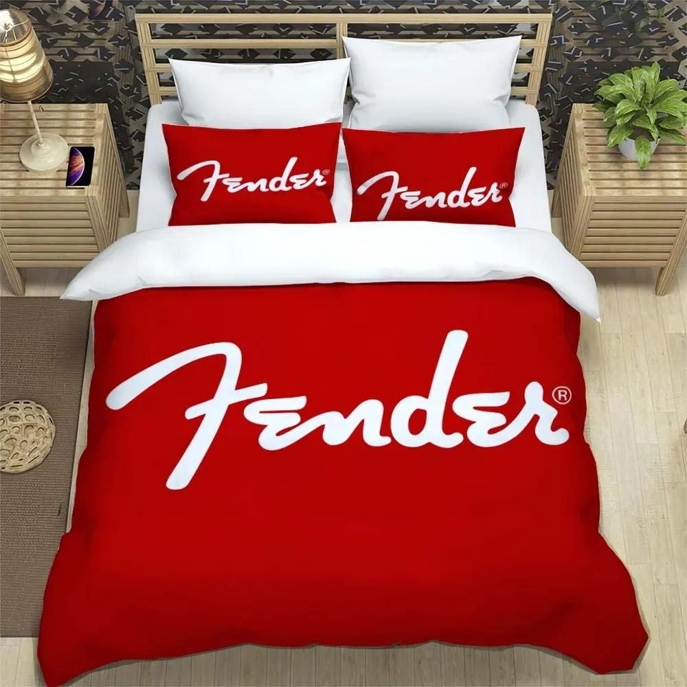 Fender Musik Gitarre Fashion 3D Printed Bedding Queen Bedding Set Customized King Size Bedding Set Soft And Comfortable
