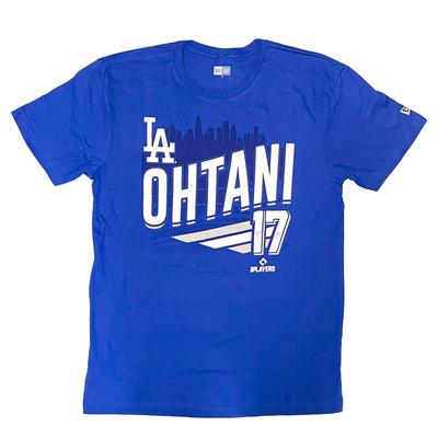 New Era Shohei Ohtani Los Angeles Dodgers Baseball NZ2403A Blau Größe Small T-Shirt A, [Gebraucht]