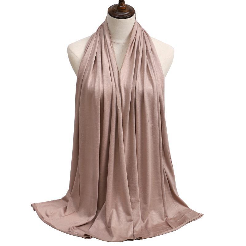 Moda Cachecol Hijab Modal Algodão Jersey Hijab Cachecol Macio Hijab Gravata Mulheres África Longo Muçulmano Xale Simples