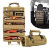 Roll Up Tool Bag With Detachable Pouches, Heavy Duty Organizer With 6 Pockets for Mechanic, Electrician, Plumber and Carpenter