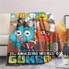 Gumball-Print Flanelldecke, Hohe Qualität, Bequem für alle Jahreszeiten, Heimdekoration, Wärme und Komfort