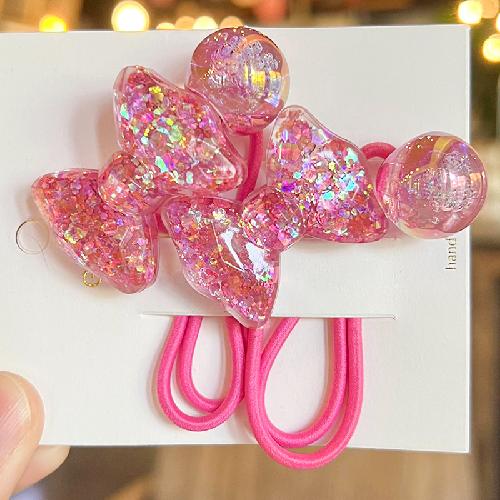 2 stuks Elastische Haarbanden voor Baby Meisjes Snoepkleur Haarring Haartouw Kinderen Hoofddeksel Kinderen Peuter Accessoires