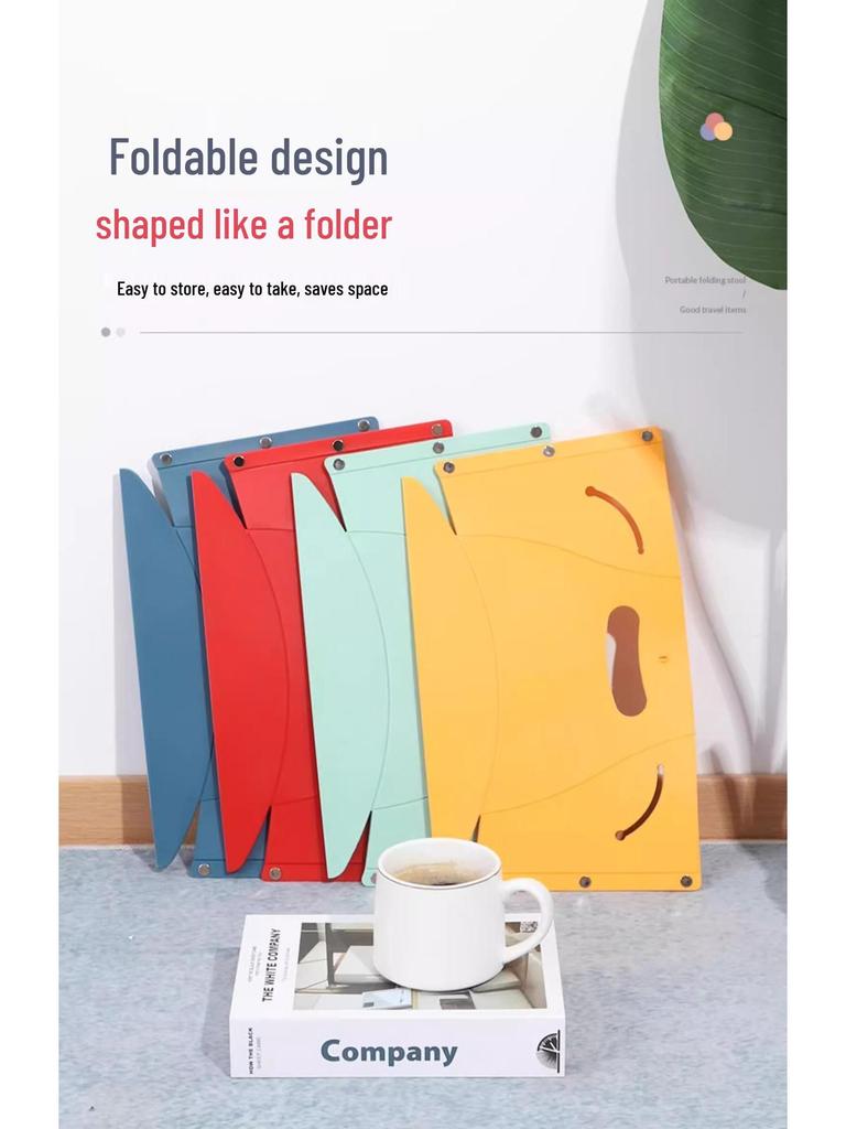 Portable Folding Plastic Travel Stool for Camping & Outdoor Use