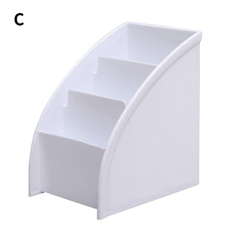 1Pc 3 Grids Remote Control Storage Box for Home Office Cosmetics Stationery Phone Desktop Organizer