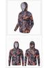Camouflage Quick-Dry Breathable Hooded Long Sleeve Fishing Apparel with Sun Protection