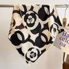 Spring, autumn and winter new high-end silk scarf women's fashion temperament printed shawl double-sided silk scarf