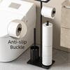 Floor Storage Rack Stainless Steel Toilet Paper Holder Bathroom Organizer Shelf Multifunctional Shelves Bathrooms Accessories