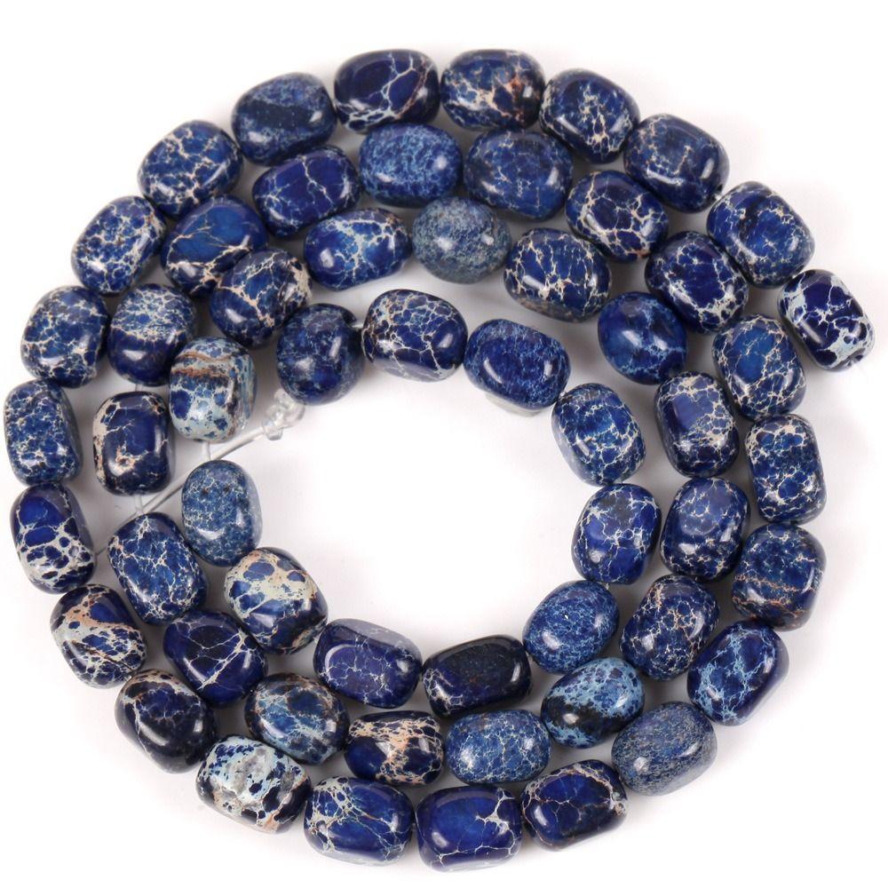 Irregular Emperor Stone Scattered Pearls Exquisite Square Spacer Beads  Jewelry Accessories