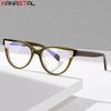 Women Blue Light Blocking Glasses Acetate Fibre Cat Frame Computer Men Eyewear Anti Ray Prescription Reading Eyeglasses Frame