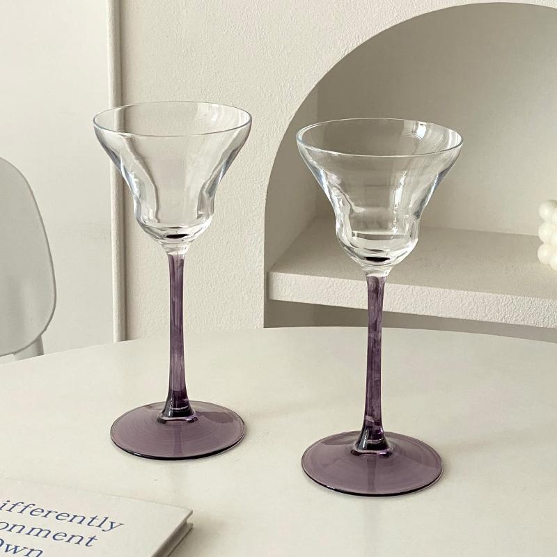 Premium Glass Cup Home Light Luxury Creative Art Slightly Tipsy Cocktail Champagne Cocktail Glass