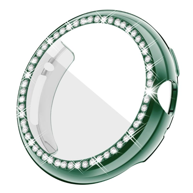 Silicone Cover Shockproof Housing Case Full Coverage Diamond Bezel Case Scratchproof Watch Shell