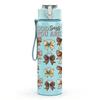 1PC God Is Good Butterfly Faith Print 750ml Color Plastic Sports Water Bottle Leakproof Flip Straw Lid Suitable for Sports Office Home Use