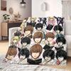 Death Note Flannel Blanket Colorful Print For Home Sofa Bed Chair Picnic Travel -HE11