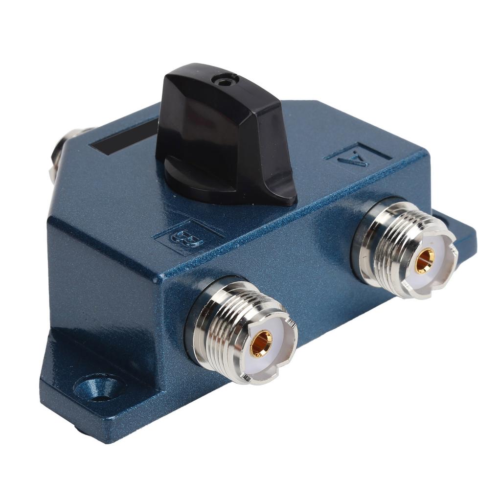 Radio Antenna Switch Zine Alloy 2 Position Adapter Converter Connector for CA‑201 Antenna