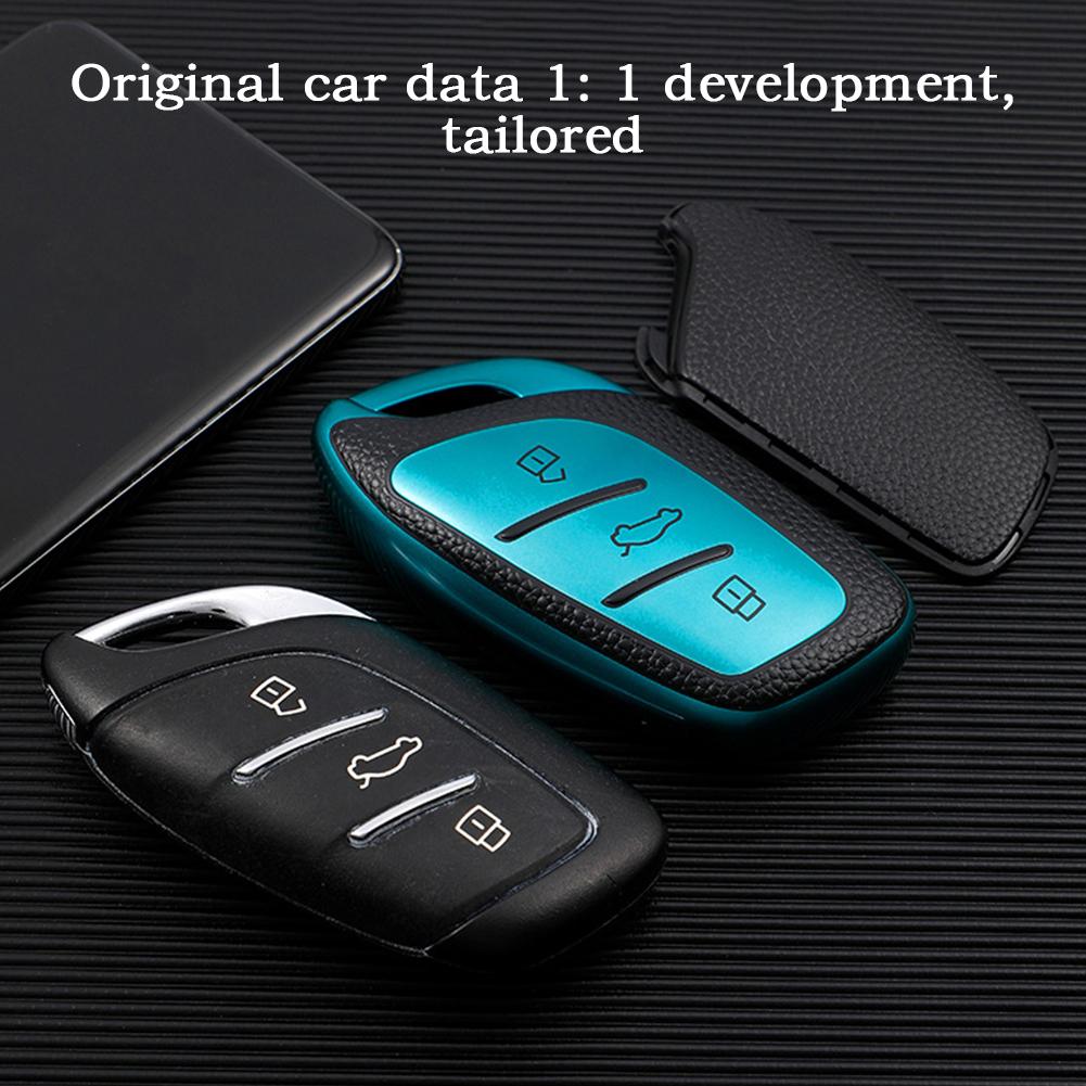 New TPU Leather Car Key Cover Case For Roewe RX5 I5 I6 RX3 RX8 ERX5 Key Cover Bag Keychain Protector Cover For MG ZS EV MG6 EZS