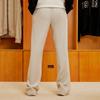 Fila Letter Print Loose Wide Leg Sports Pants Women Pants Ivory Flower-Gray F11W339609FMG