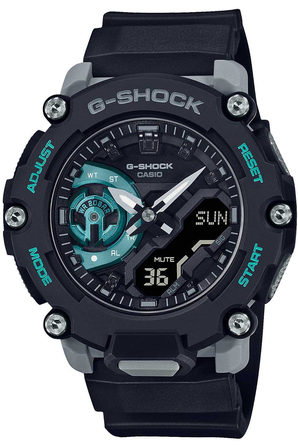 

[Casio] Часы G-Shock [Отечественный оригинальный продукт] Карбоновый корпус GA-2200M-1AJF Мужские черные