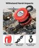 Hand Chain Hoist, 1 Ton Capacity, Manual Chain Block with Upgrade G70 Galvanized Chain, 2.44 m Lifting Height, Heavy Duty Pulley Hoist for Garage