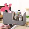 Hochwertiger PU-Leder Schreibtisch-Organizer Multifunktionale Schreibtisch-Schreibwaren-Aufbewahrungsbox Wohnzimmer