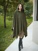BEAUTELICATE Hooded Knee Cold Everyday Cosplay Cloak Women's Poncho, Large, Long, Wrap, Wrap, Cape, Cloak, Protection, Unisex, Use,