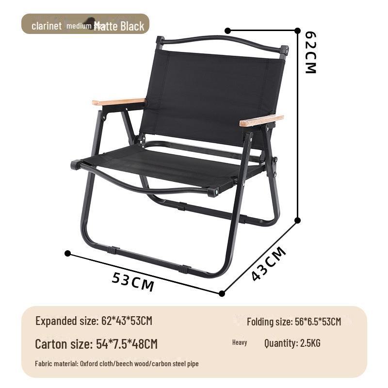 Kermit Outdoor Folding Table and Chair Set - Portable Camping and Beach Chair