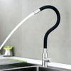 Kitchen Silicone Tube Faucet Stainless Steel Universal Rotating Faucet Household Sink Single Cold Water Tap