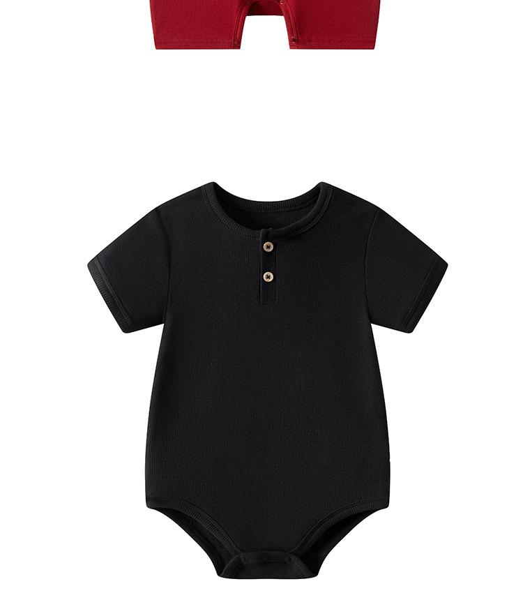 Newborn Unisex Cotton Short Sleeve Summer Bodysuit