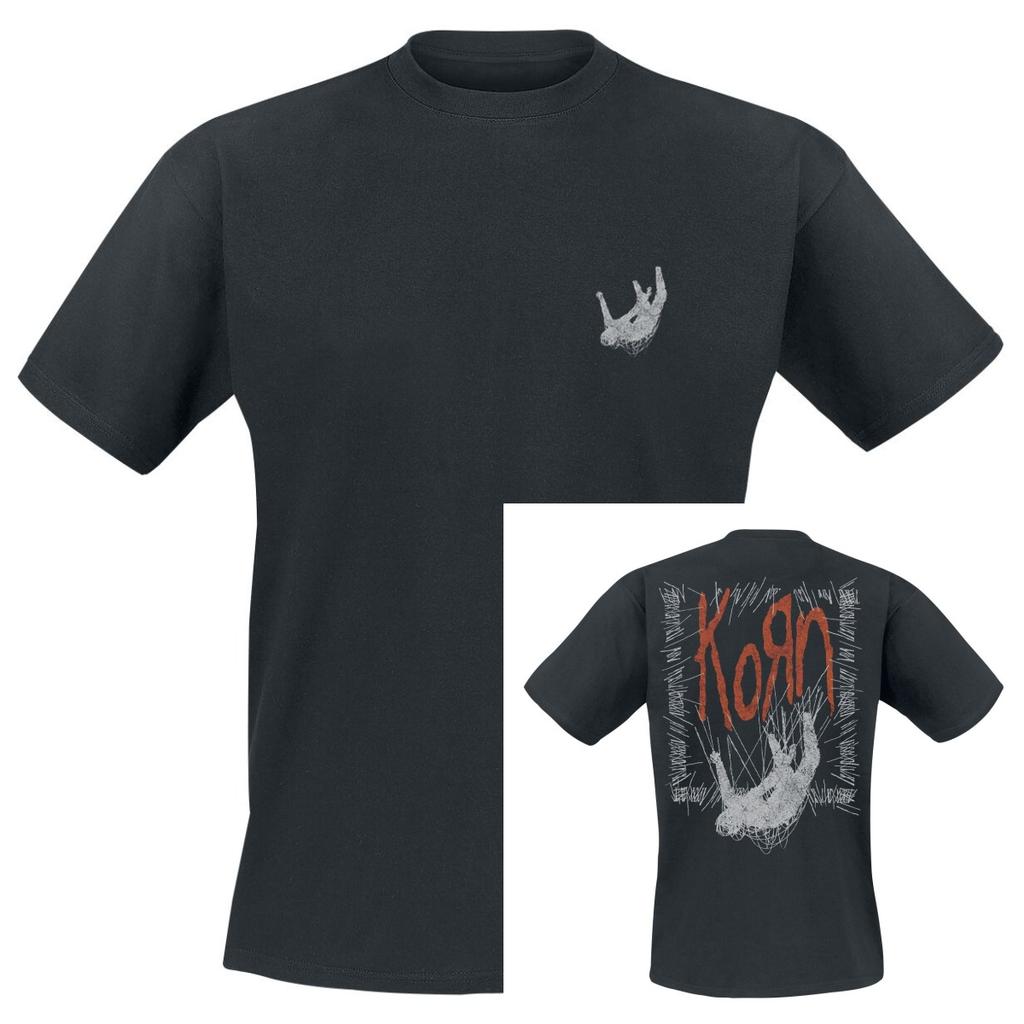 New Korn Graphic Cotton Band Shirt Unisex Summer Short Sleeve Fashion Brand Tee Luxury Casual Vintage