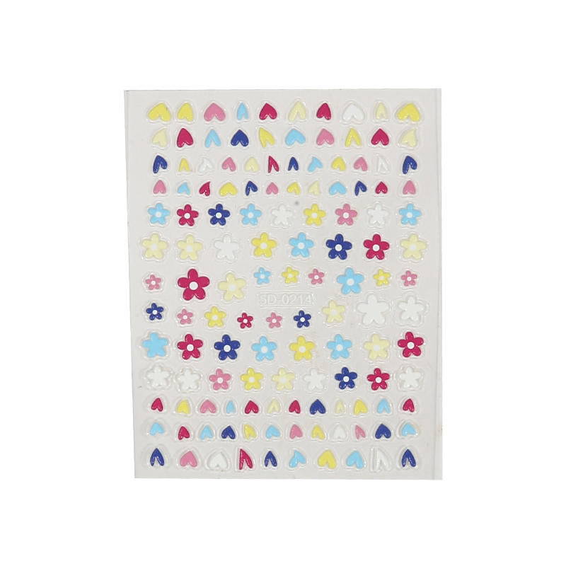 Sweet Small Fresh Flower Nail Art Sticker Summer Spring Self-Adhesive Nail Decals for Nails Decoration