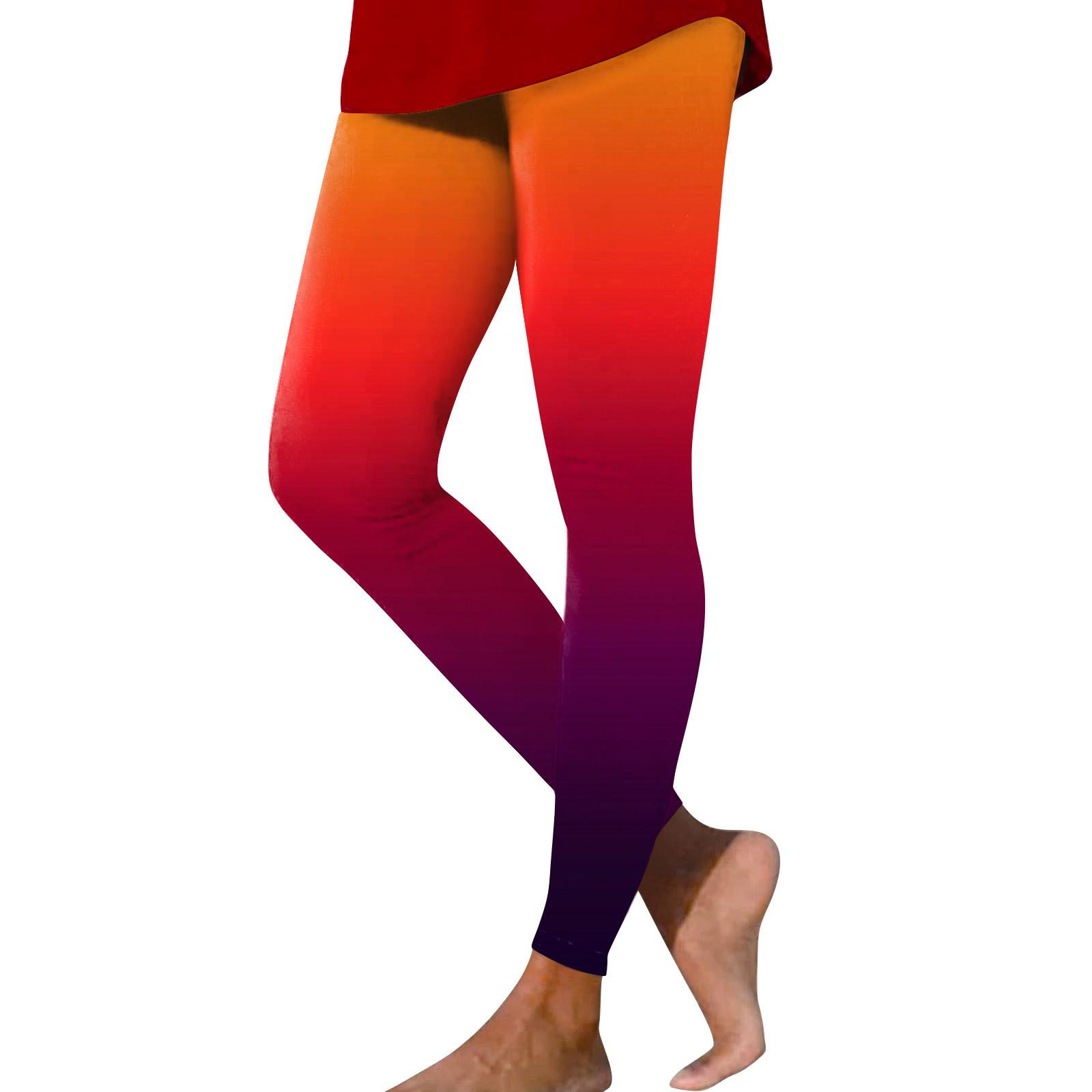 

Жіночі повсякденні модні вуличні градієнтні тонкі еластичні штани для йоги Nine Minute Pants XL Кіновар