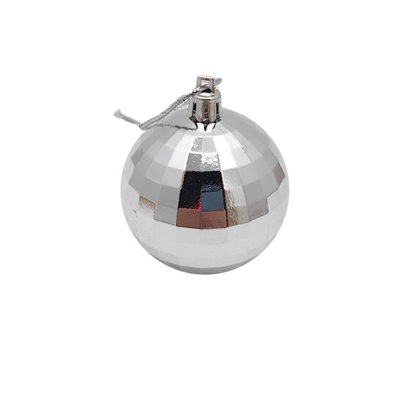 Electricity-Plated Checkered Christmas Tree Ornaments - Special-Shaped Balls and Pendants for Holiday Decoration