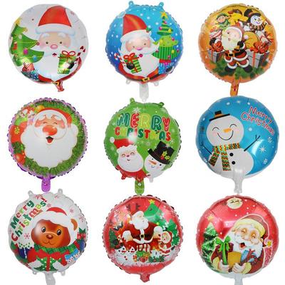 New Year Christmas Balloon Party Decoration Santa Foil Balloon Christmas Child Toy