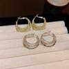 Women's Layered Basic Hoop Earrings (2 Colors)