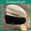 Britischer Retro-Barett für Damen mit Wärme und Stil für die Herbst-Winter-Mode