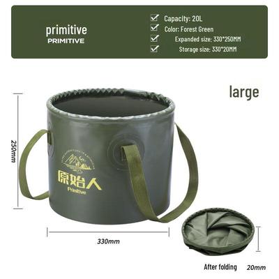 ZISIZ Portable Folding Silicone Water Bucket