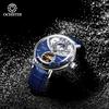 Ochstin New Model Sun And Moon Fully Automatic Watch Flywheel Mechanical Movement Watch Leather Strap Men's Mechanical Watches